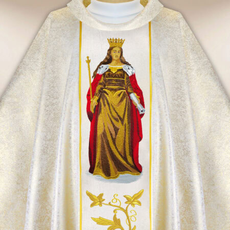 Embroidered chasuble St. Jadwiga Queen