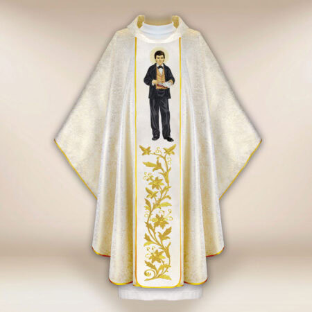 Embroidered chasuble of St. Dominik Savio