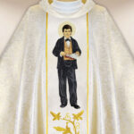 Embroidered chasuble of St. Dominik Savio