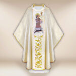 Embroidered chasuble of St. Hubert