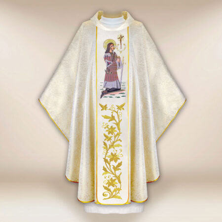 Embroidered chasuble of St. Hubert