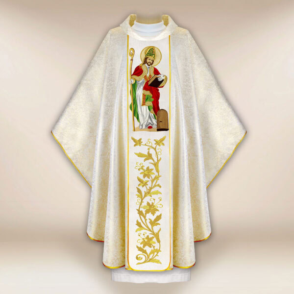 Embroidered chasuble of St. Ambrose