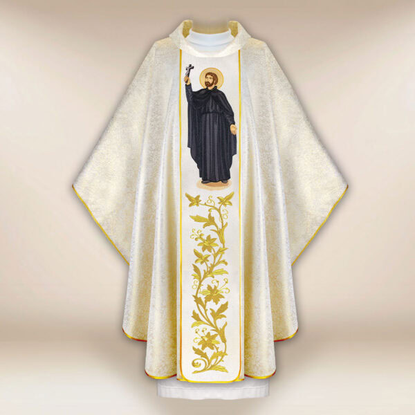 Embroidered chasuble of St. Francis Xavier