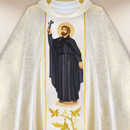 Embroidered chasuble of St. Francis Xavier