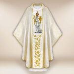 Embroidered chasuble of St. Michael the Archangel from Mount Gargano