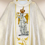 Embroidered chasuble of St. Michael the Archangel from Mount Gargano
