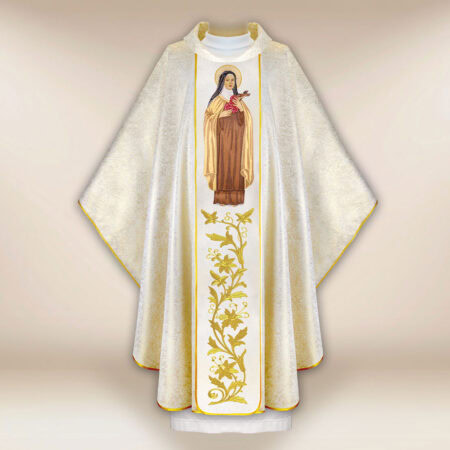Embroidered chasuble of St. Teresa