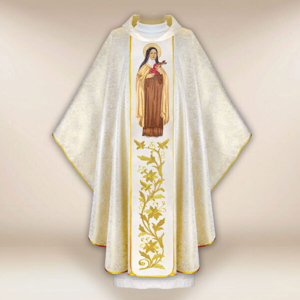 Embroidered chasuble of St. Teresa