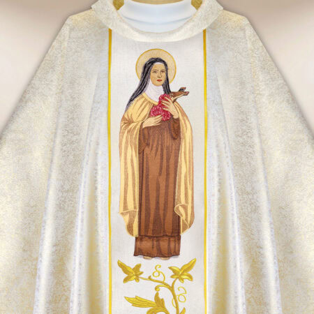 Embroidered chasuble of St. Teresa