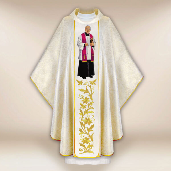 Embroidered chasuble of Bl. Fr. Michał Sopoćko