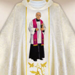 Embroidered chasuble of Bl. Fr. Michał Sopoćko