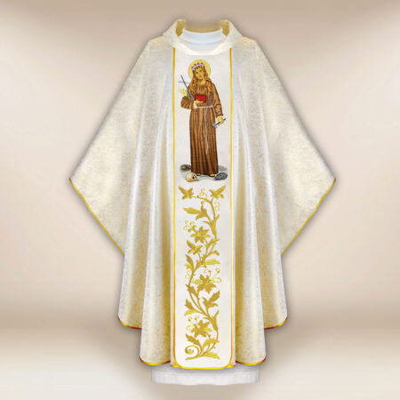 Embroidered chasuble of St. Rosalia