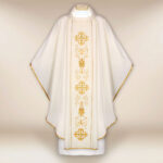 Chasuble with embroidered belt