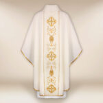 Chasuble with embroidered belt