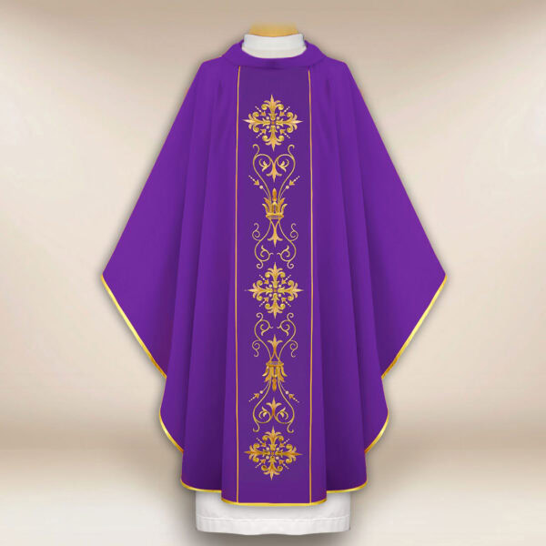 Chasuble with Embroidered Band