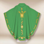 Green Liturgical Chasuble with PX