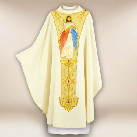 Embroidered Chasuble "Jesus, I Trust in You"