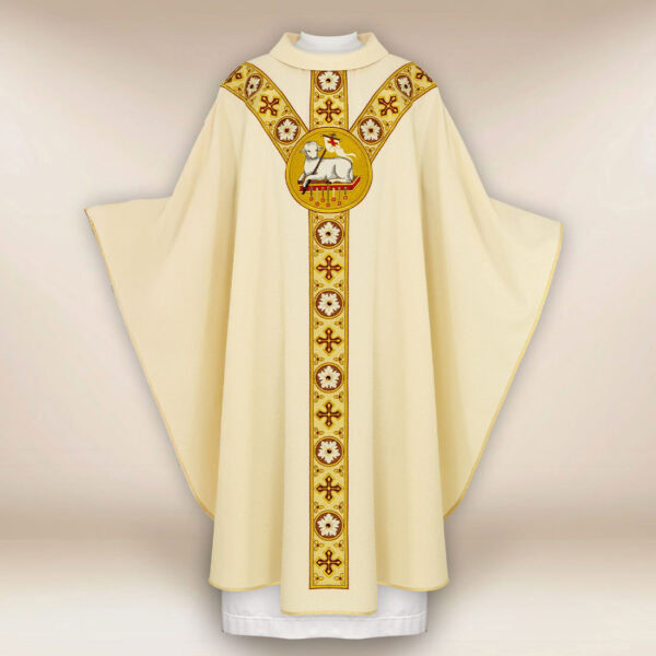 Embroidered Chasuble Lamb of God