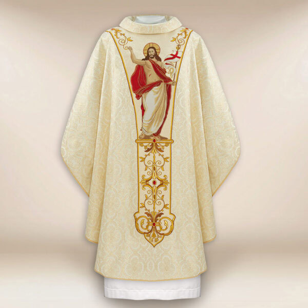 Embroidered chasuble Jesus the Risen One