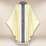Liturgical Marian Chasuble in Ecru