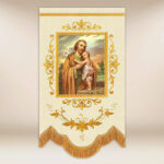 Mini Banner Double-Sided Embroidered St. Joseph