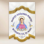 Embroidered Banner Queen of Peace