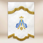 Embroidered Banner Queen of Peace