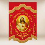Mini Double-Sided Banner Sacred Heart of Jesus