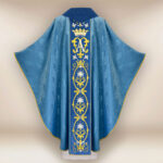 Ornat haftowany „Maria D’oro-blu”