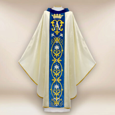 Ornat haftowany “Maria D’Oro-bianco”
