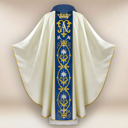 Ornat haftowany “Maria D’Oro-bianco”