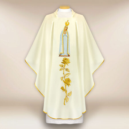 Embroidered Chasuble Our Lady of Fatima