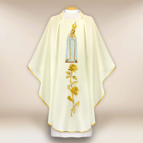 Embroidered Chasuble Our Lady of Fatima