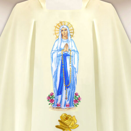 Embroidered Chasuble Madonna Di Lourdes