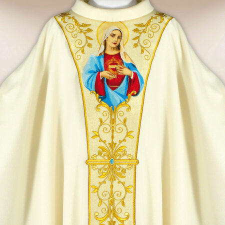 Ornat haftowany “Serce Maryi”