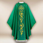 Green Chasuble with Embroidered Band
