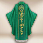 Green Chasuble with Embroidered Band