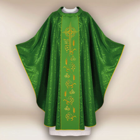Green Chasuble with Embroidered Band