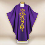 Embroidered Chasuble IHS with Roses