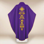Embroidered Chasuble IHS with Roses