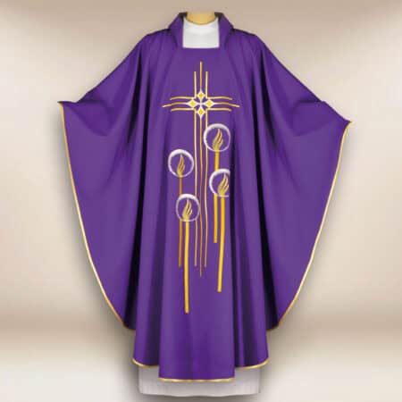 Embroidered Advent Chasuble
