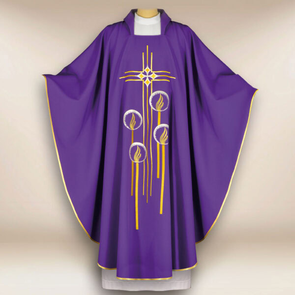 Embroidered Advent Chasuble
