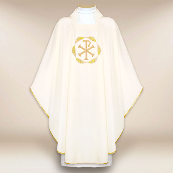 Embroidered Chasuble PX ecru