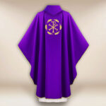 Embroidered PX Chasuble in Purple