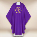 Embroidered PX Chasuble in Purple
