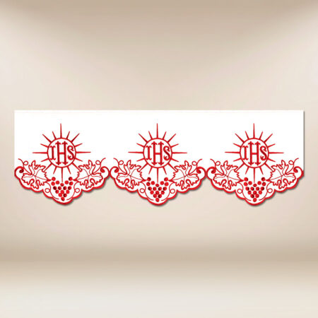 Embroidered Lace Red