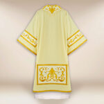 Embroidered dalmatic in ecru
