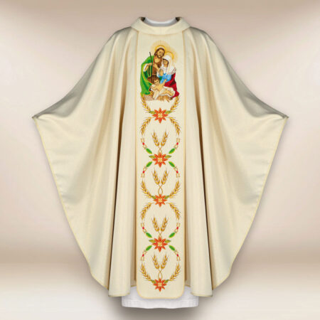 Chasuble with Embroidered Band for Christmas