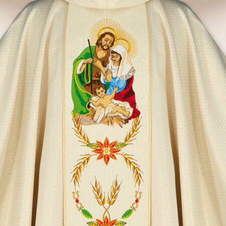 Chasuble with Embroidered Band for Christmas