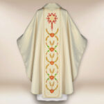 Chasuble with Embroidered Band for Christmas